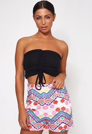 PINK AZTEC SHORTS