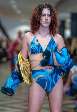 'APHRODITE' Bikini Bottoms In Blue