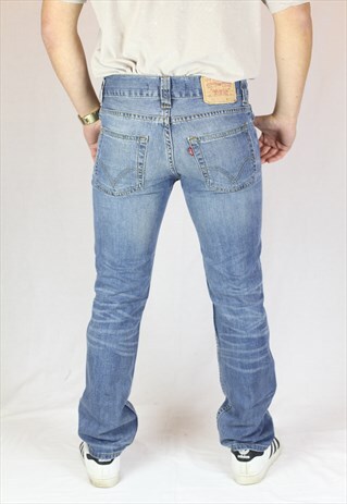 MENS VINTAGE LEVIS 511 JEANS W32 L30 SLIM SKINNY ZIP 90'S