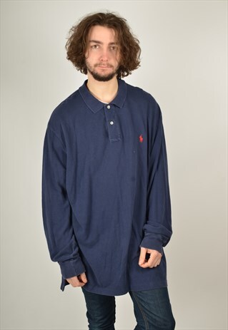 VINTAGE POLO RALPH LAUREN LONG SLEEVE POLO SHIRT