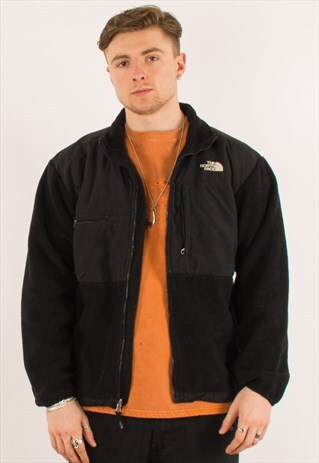 VINTAGE BLACK NORTH FACE DENALI FLEECE LARGE