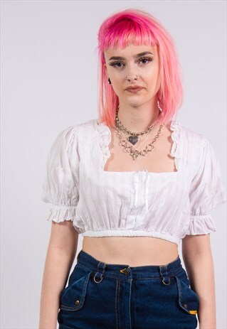 VINTAGE 90'S MILK MAID CROP TOP
