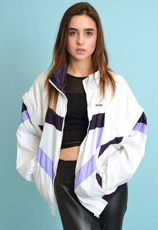 COOL VINTAGE 90'S RETRO OVERSIZED ATHLEISURE BOMBER JACKET
