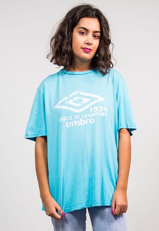 90'S VINTAGE LIGHT BLUE UMBRO T-SHIRT