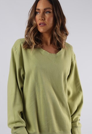 VINTAGE SWEATSHIRT JUMPER OVERSIZED PLAIN UK 18 XXL (CCM)