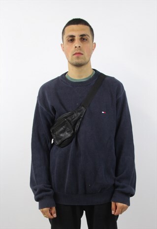 VINTAGE TOMMY HILFIGER NAVY SWEATSHIRT