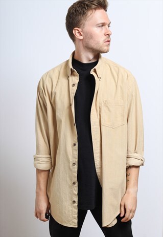 VINTAGE CORDUROY SHIRT BEIGE