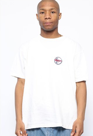 VINTAGE TOMMY HILFIGER LOGO T-SHIRT WHITE