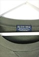 VINTAGE RALPH LAUREN SWEATSHIRT POLO IN GREEN XL
