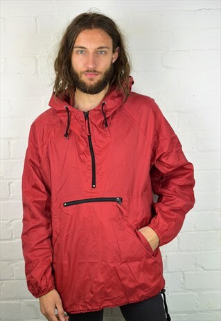 VINTAGE 90'S PULLOVER RAIN JACKET