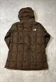 THE NORTH FACE PUFFER COAT WITH HOOD AND LOGO