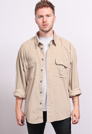VINTAGE CORDUROY SHIRT BEIGE