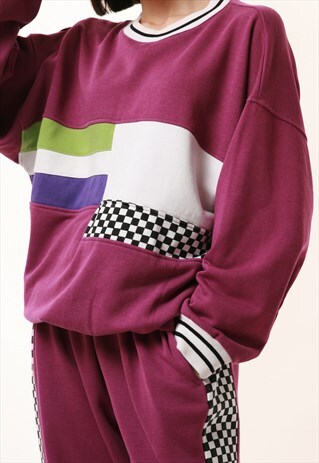 90S VINTAGE SCHILD COTTON SUIT SWEATSHIRT TROUSERS 16180