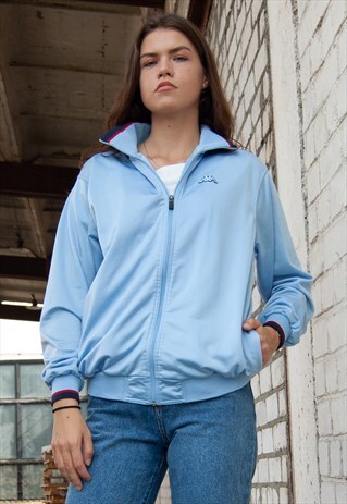 VINTAGE RETRO BLUE KAPPA SPORTS JACKET
