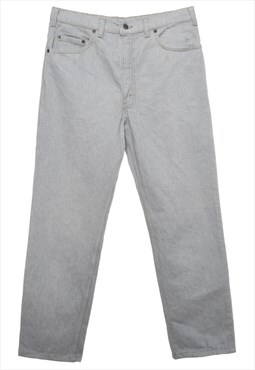 Beyond Retro Vintage Light Grey Classic Levi's Jeans - W34