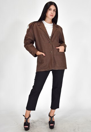 FENDI BROWN ELEGANT VINTAGE JACKET