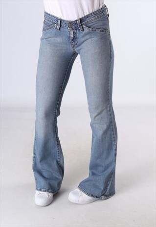 LEVIS 551 FLARE DENIM JEANS FLARED LEG UK 10 (EC5F)