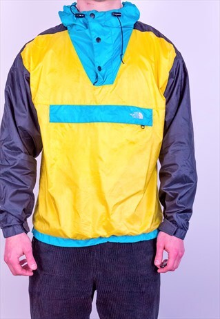 VINTAGE THE NORTH FACE 1/4 ZIP PULLOVER JACKET MEDIUM