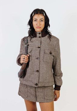 Vintage 00s Wool Button Up Jacket