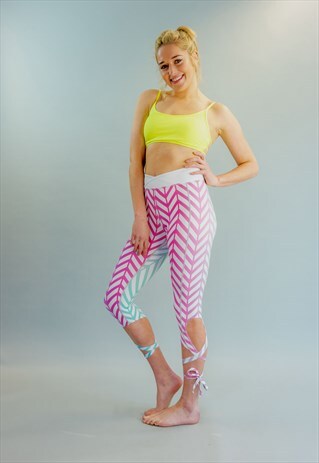 HIGH-WAISTED HERRINGBONES OMBRE DANCER YOGA GYM LEGGINGS