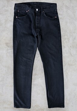 Vintage Levi's 501 Black Jeans Straight Leg Men's W32 L34