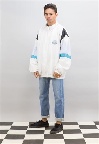 VINTAGE WHITE SHELL JACKET