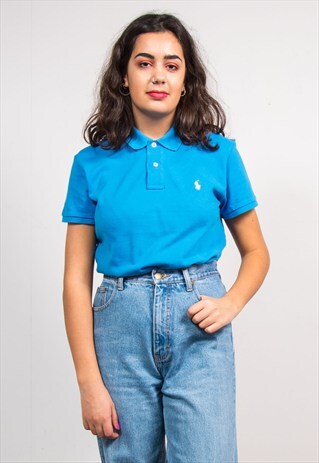VINTAGE 90'S BLUE RALPH LAUREN POLO T-SHIRT