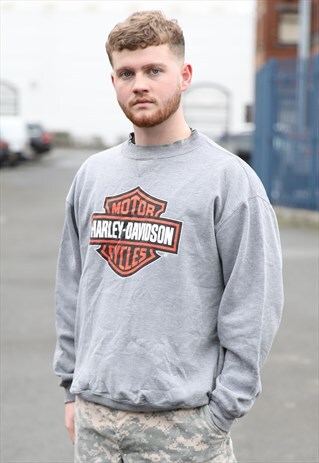 VINTAGE HARLEY DAVIDSON BIG LOGO SWEATER