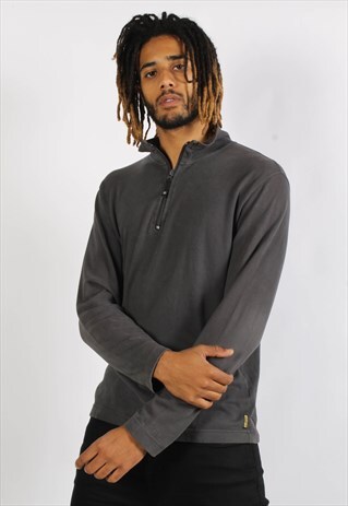 VINTAGE ARMANI 1/4 ZIP SWEATSHIRT GREY