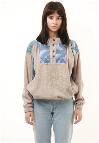 90S VINTAGE VTG RAREFLEECE 1/4 JUMPER 560