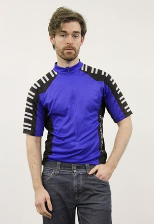VINTAGE 1990S BLUE SPORTS T-SHIRT
