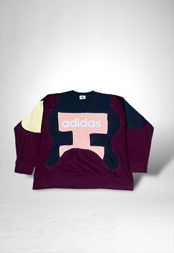 Reworked Adidas Embroidered Sweatshirt