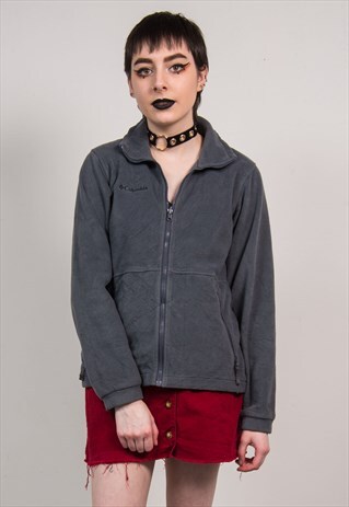 COLUMBIA VINTAGE 90'S GREY FLEECE JACKET