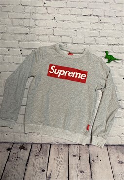 Grey Supreme Sweatshirt