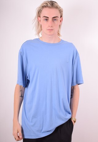 NAUTICA MENS VINTAGE T-SHIRT TOP XL BLUE 90S