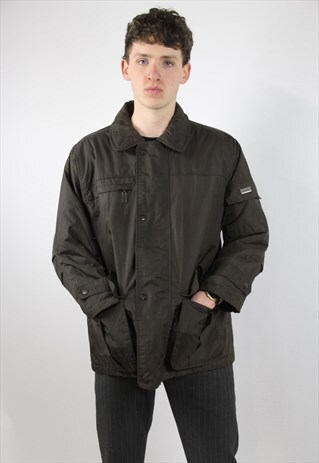 VINTAGE GIANFRANCO FERRE PADDED BROWN JACKET