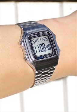 Casio Silver A178W Digital Watch (Japan import)