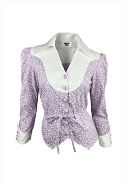 Lonesome Cowgirl Blouse - Lilac