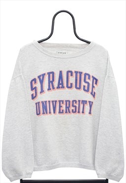 Vintage Syracuse University Graphic Grey Sweatshirt Womens