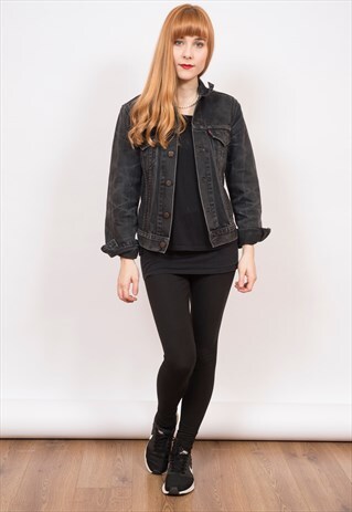 LEVI'S BLACK DENIM JACKET
