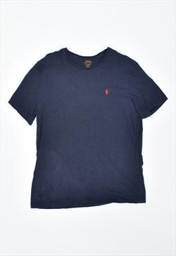 Vintage 90's Polo Ralph Lauren T-Shirt Top Navy Blue