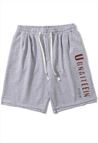 TRENDY LETTERS PRINTED CASUAL LOOSE SHORTS