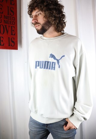 VINTAGE PUMA ROUND NECK SWEATSHIRT