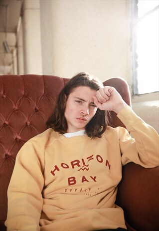 HORIZON BAY - WASHED MUSTARD SWEAT