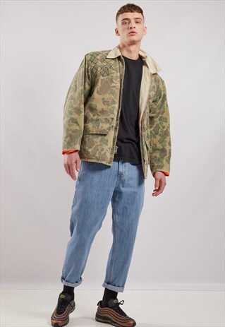 VINTAGE CAMO PRINT REVERSIBLE HEAVYWEIGHT JACKET
