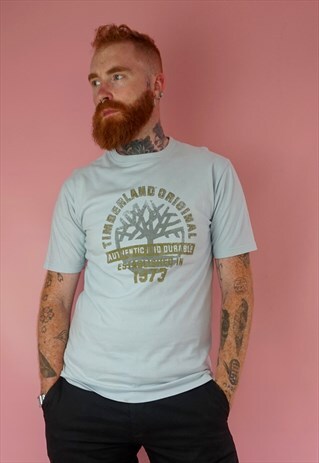 VINTAGE TIMBERLAND BLUE T-SHIRT