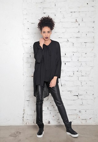BLACK LEGGINGS/ LONG LEGGINGS/WOMEN'S ECO LEATHER PANTS