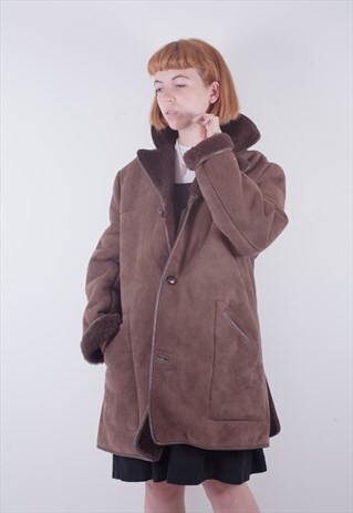 VINTAGE SHEEPSKIN SEARLING COAT
