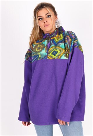VINTAGE FLEECE PATTERN SWEATSHIRT NSW148