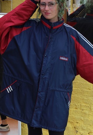 VINTAGE 90'S ADIDAS COAT JACKET SIZE LARGE UNISEX